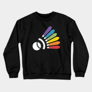 Badminton Shuttlecock Racket Sports Lover Athletic Sports Crewneck Sweatshirt